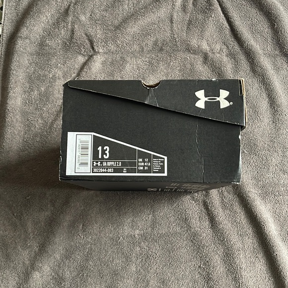 Under Armour UA Ripple 2.0 in all black size 13 mens - Picture 5 of 5